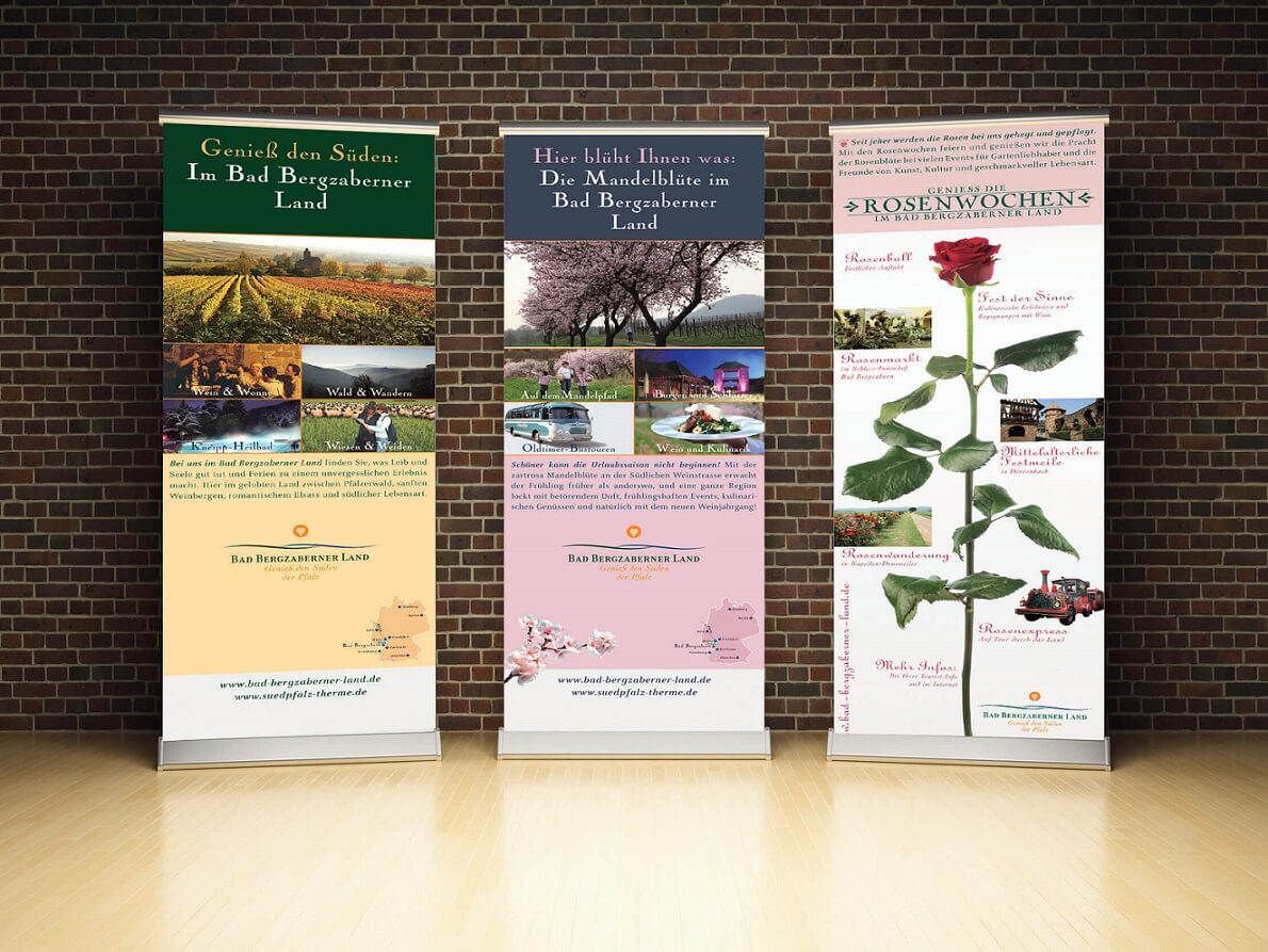 Blank Roll Up Banner von Fahnen-Kreisel