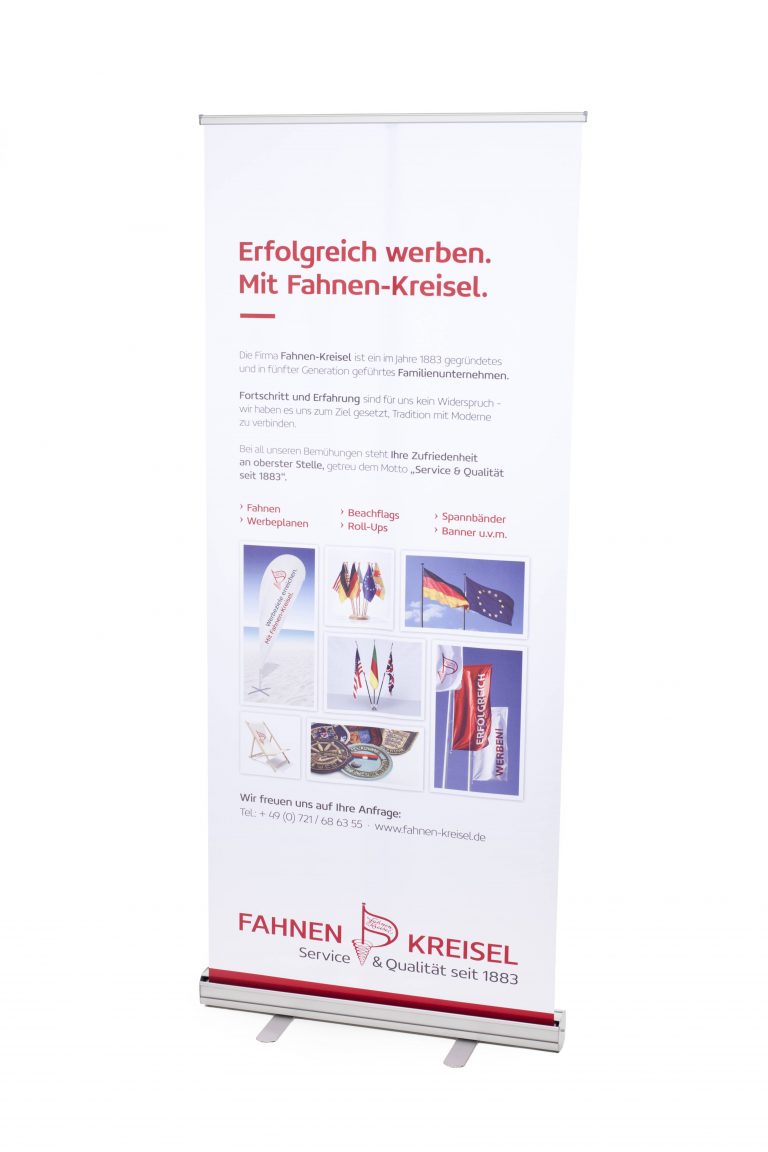 Individuell bedrucktes Roll-Up