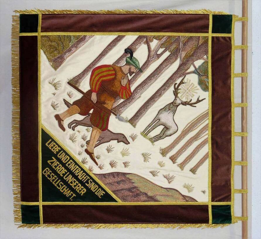 Gestickte Fahne Schützengesellschaft Dentrup Seite 1 von Fahnen-Kreisel