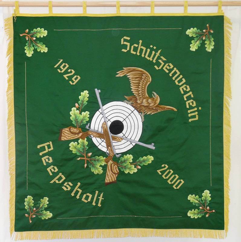 Gestickte Fahne_Schützenverein Reepsholt Seite 1 von Fahnen-Kreisel