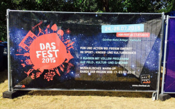 Bauzaunbanner Das Fest Karlsruhe Fahnen Kreisel