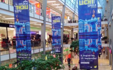 Innen Deko-Banner ECE-Center Schlosslichtspiele Karlsruhe