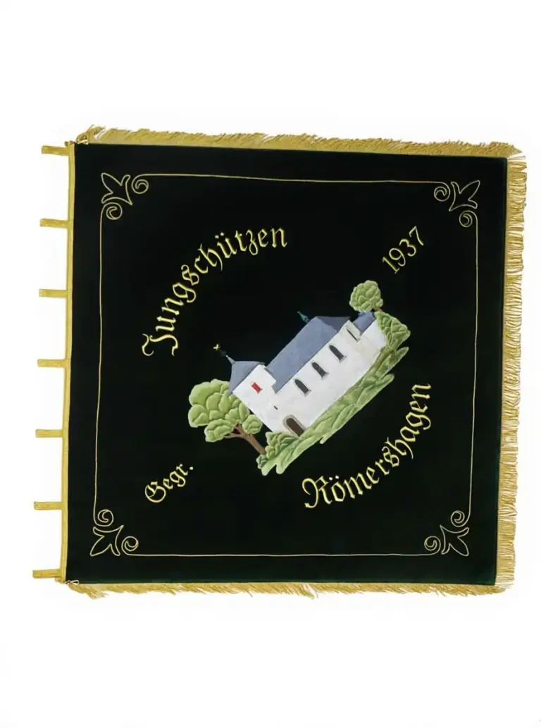 Neuherstellung gestickte Jungschützenfahne