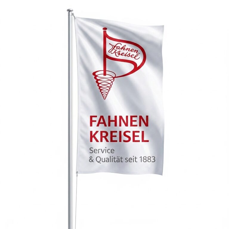 Hissfahne im Hochformat