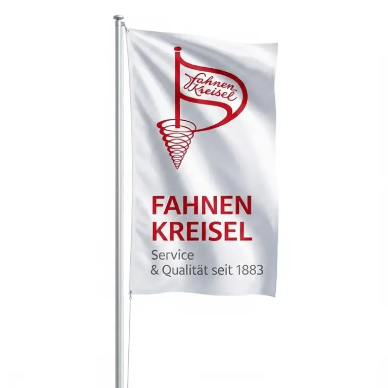 Hissfahne im Hochformat